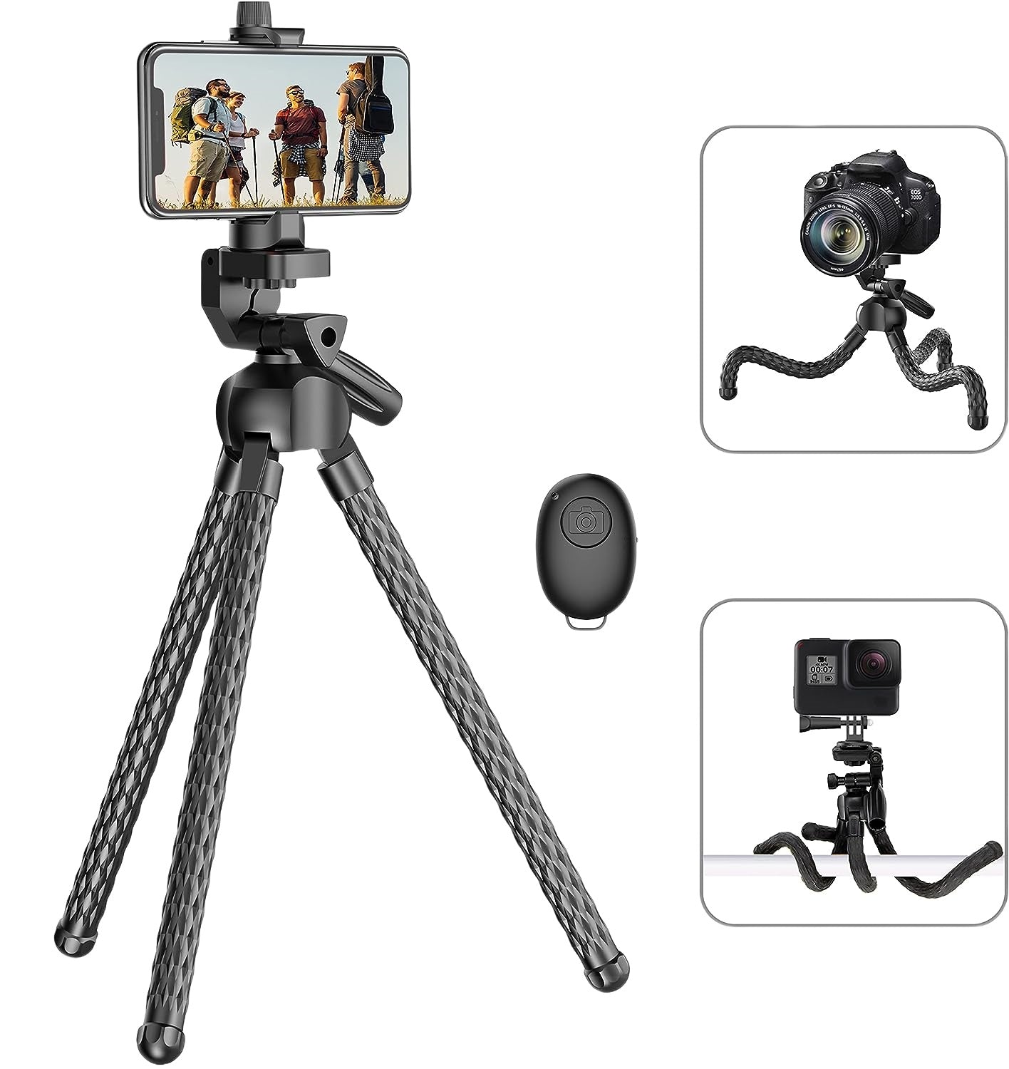 Flexible Phone Tripod Selfie Stick, For Camera Stick Video Recording Vlog
