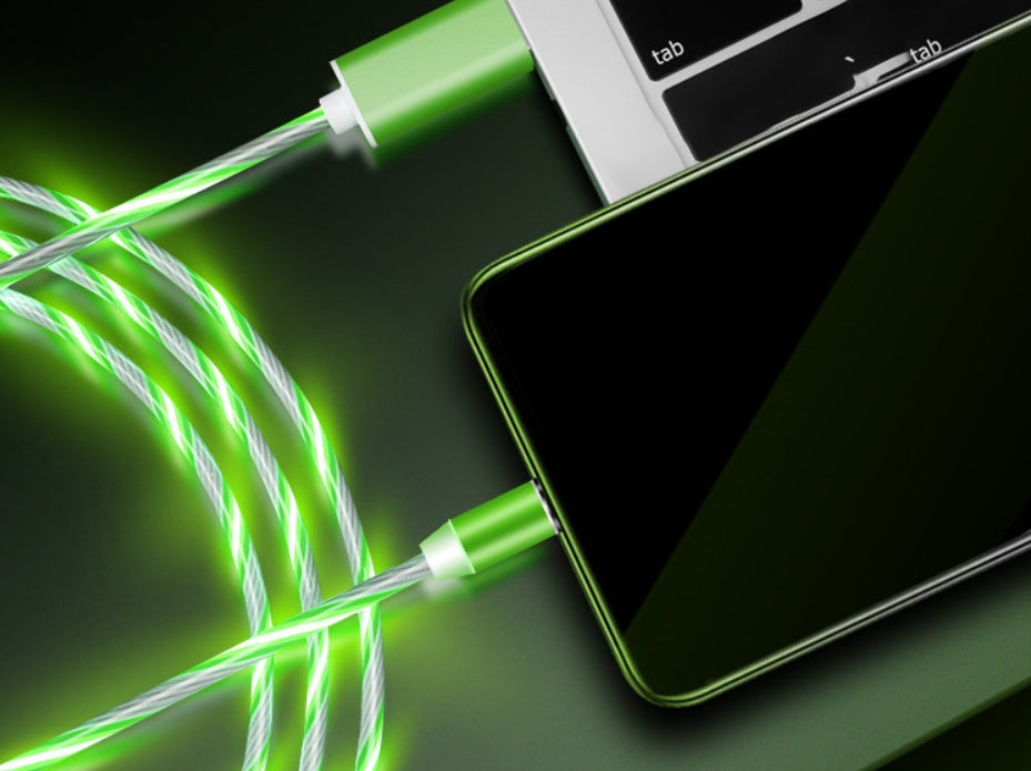 Flowing Light Magnetic Streamer Data Line Cable