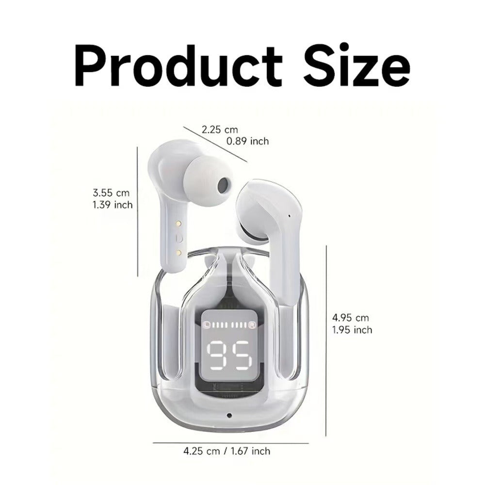 Bluetooth 5.3 Over-ear Headphones with display