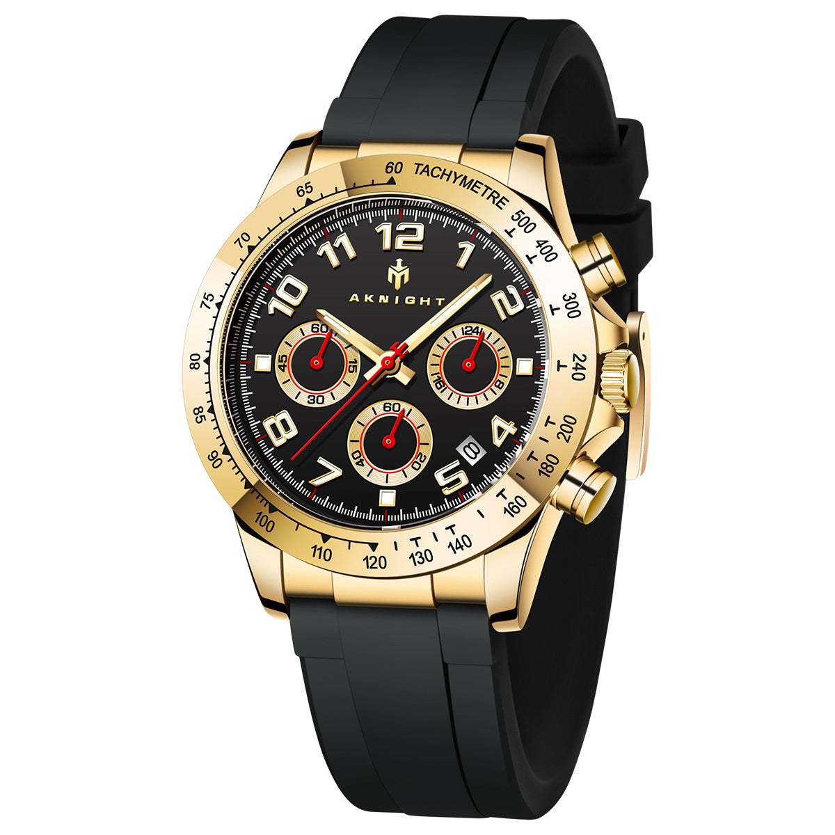 Chronograph Quartz Dress Watch For Men Classic Business Waterproof Wristwatch