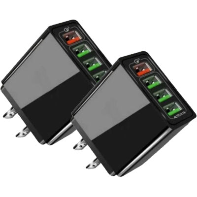 Illuminated 4USB Mobile Phone Charger 3A Charging Adapter