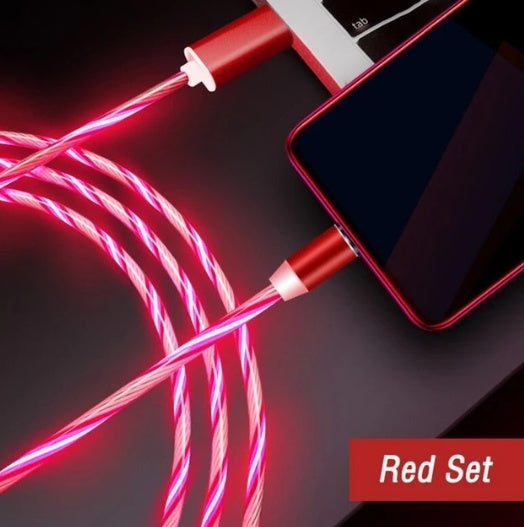 Flowing Light Magnetic Streamer Data Line Cable