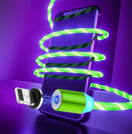 Flowing Light Magnetic Streamer Data Line Cable
