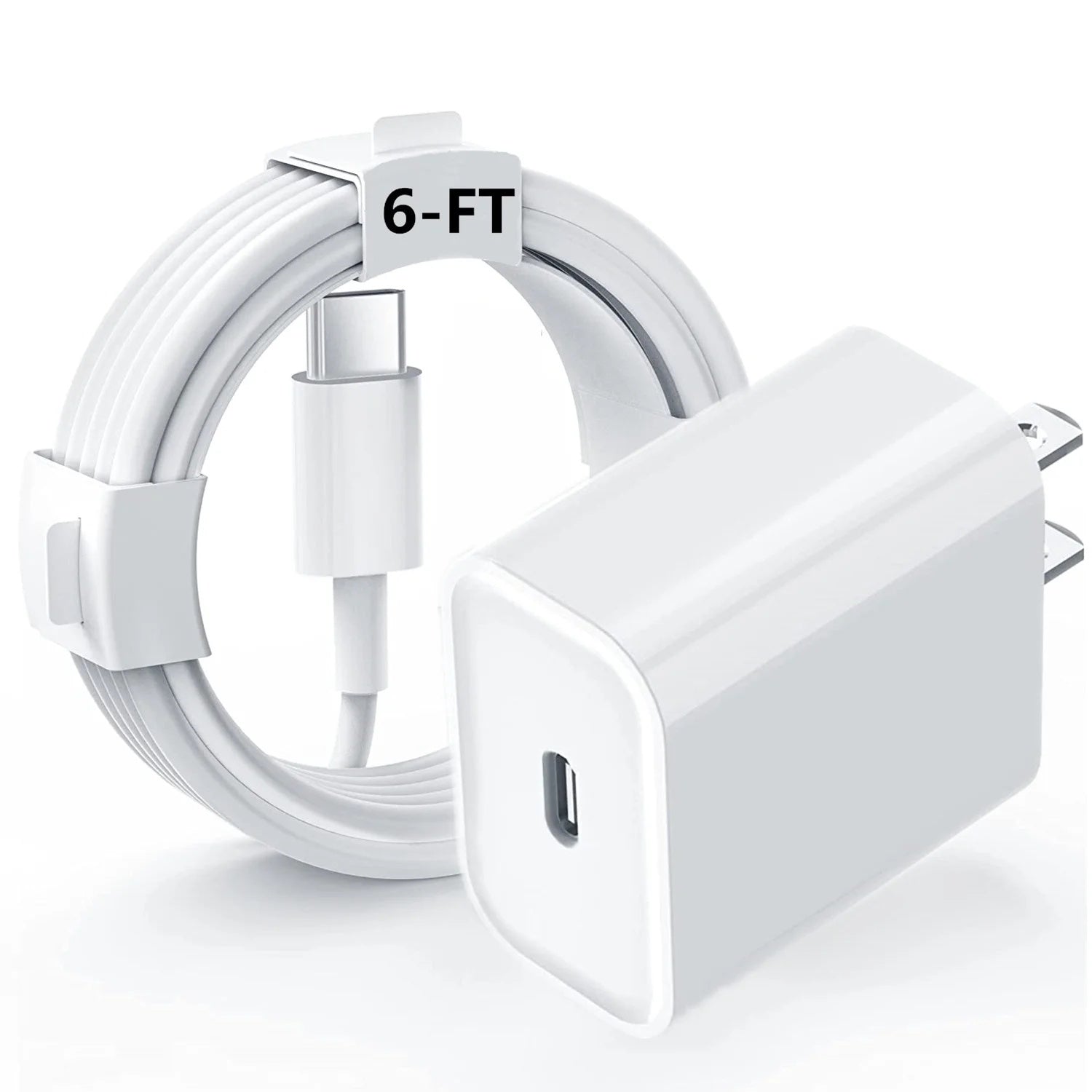 Phone Charger Travel 2Pack 6FT Lightning Cable Cord Quick Fast Charger Travel Plug Adapter For All Iphones
