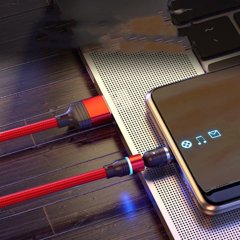 540 Degree Rotating Magnetic Suction Charging Line for Type C mobiles