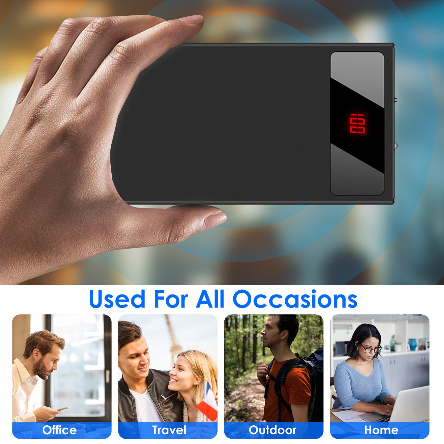 20000mAh Power Bank Ultra-thin with USB port