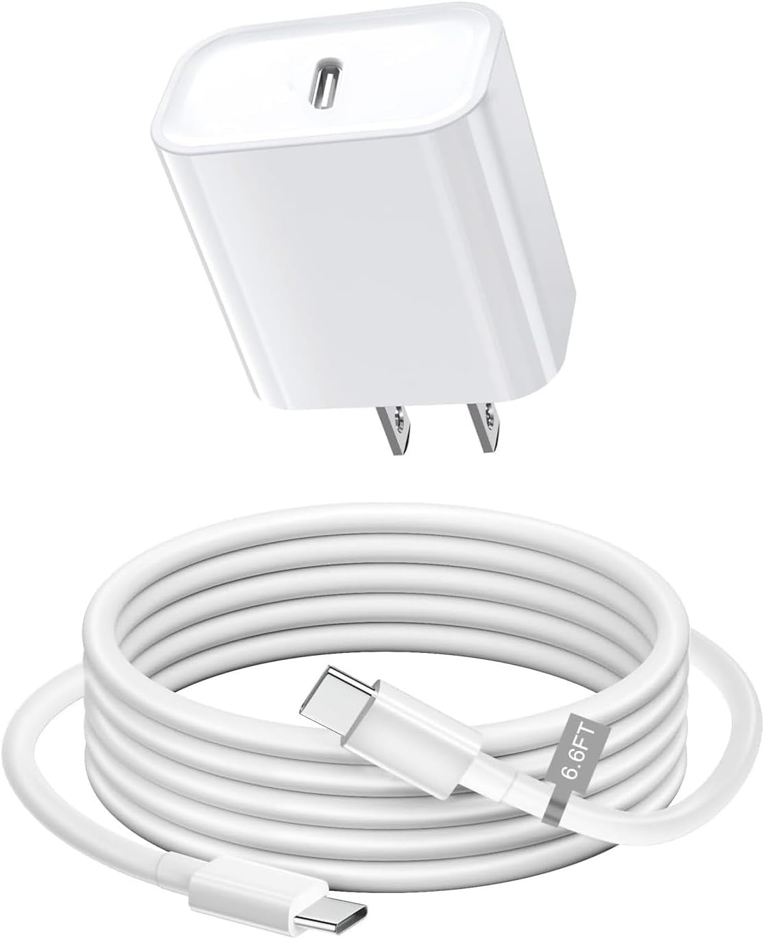 Phone Charger Travel 2Pack 6FT Lightning Cable Cord Quick Fast Charger Travel Plug Adapter For All Iphones