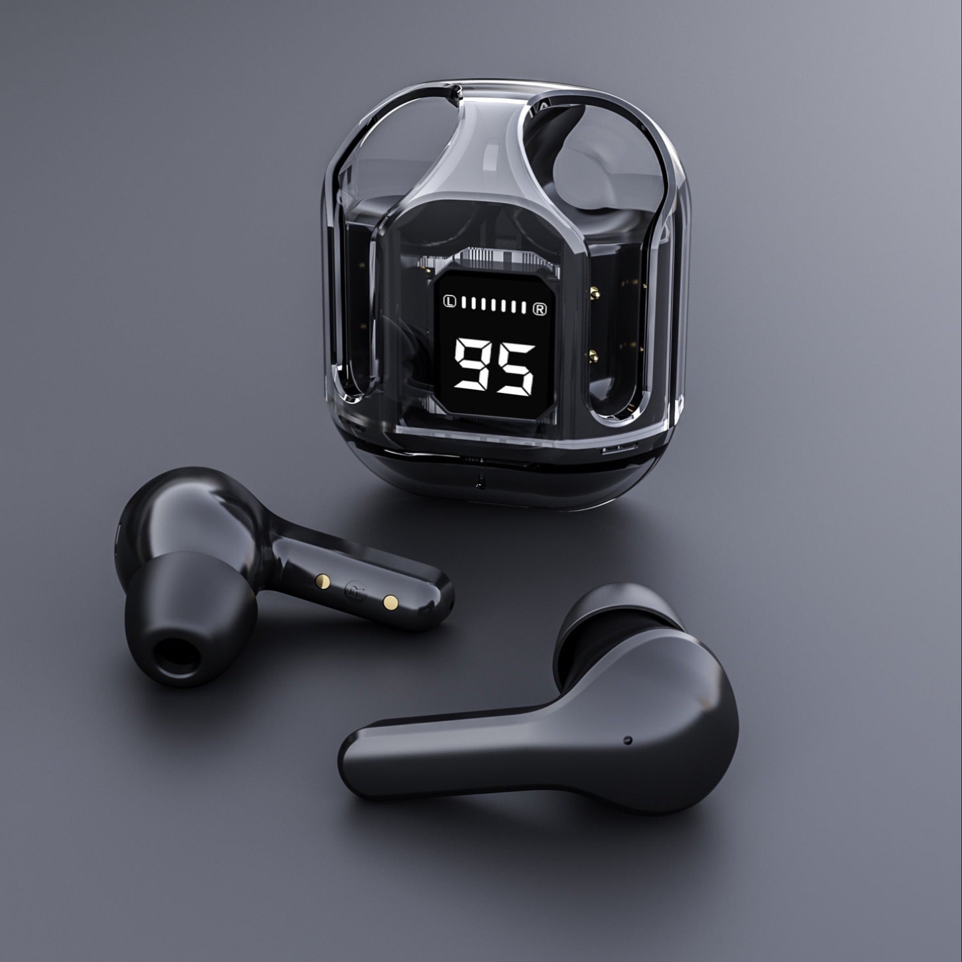 Bluetooth 5.3 Over-ear Headphones with display