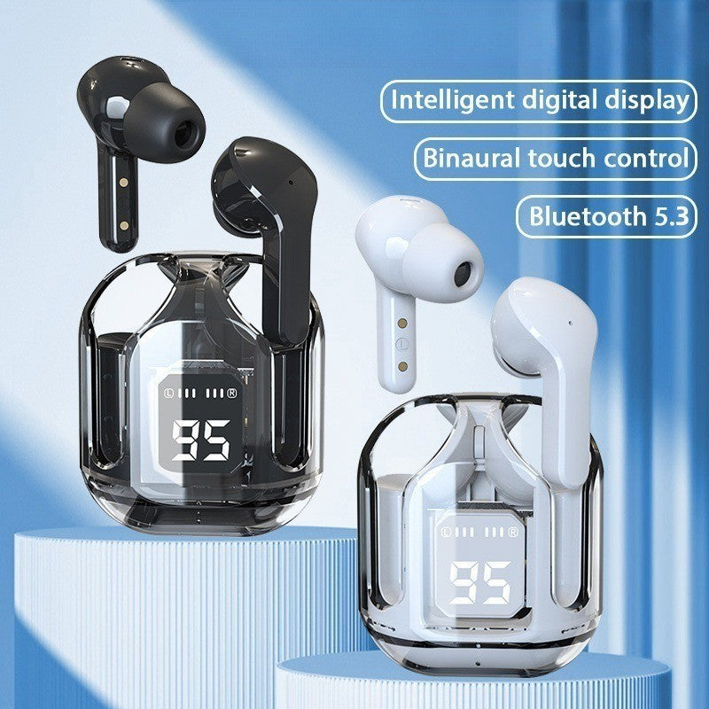 Bluetooth 5.3 Over-ear Headphones with display