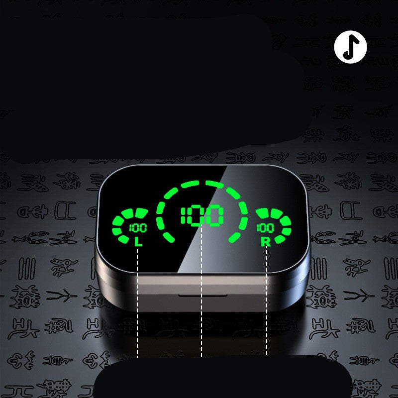 YD03 Wireless Bluetooth-compatible Headset TWS Smart Digital Display with Ear Breathing Light
