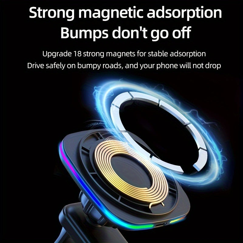 Wireless Charger For Cars 15 W with magnetic field