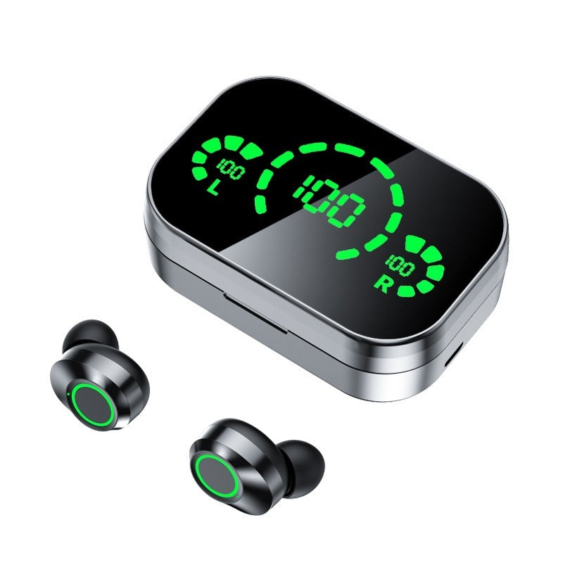 YD03 Wireless Bluetooth-compatible Headset TWS Smart Digital Display with Ear Breathing Light